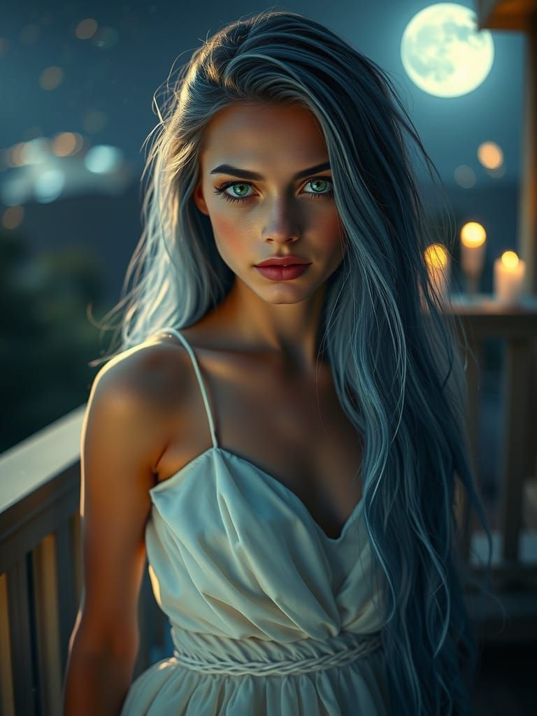 mysterious young woman