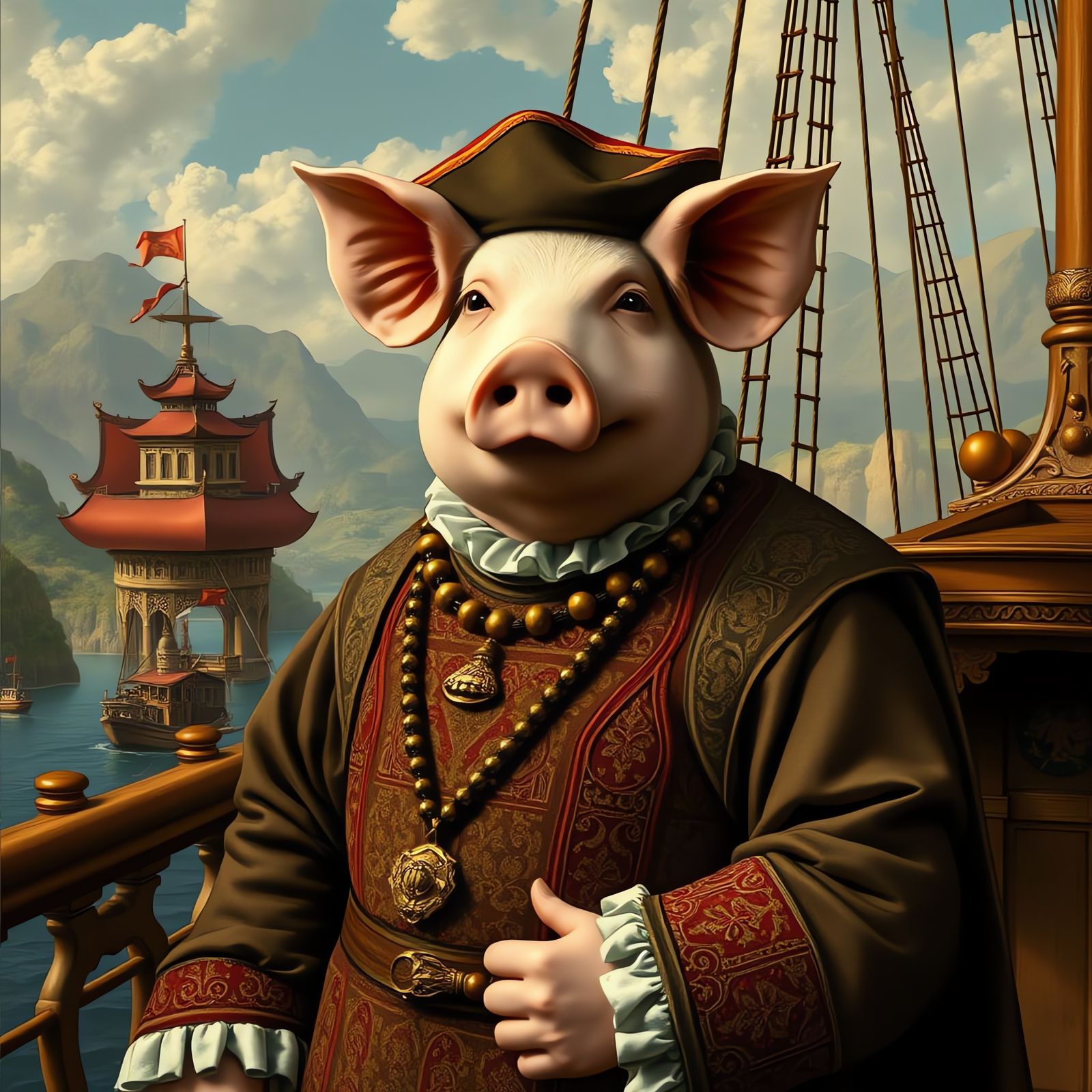 Ornate Pig Explorer in China