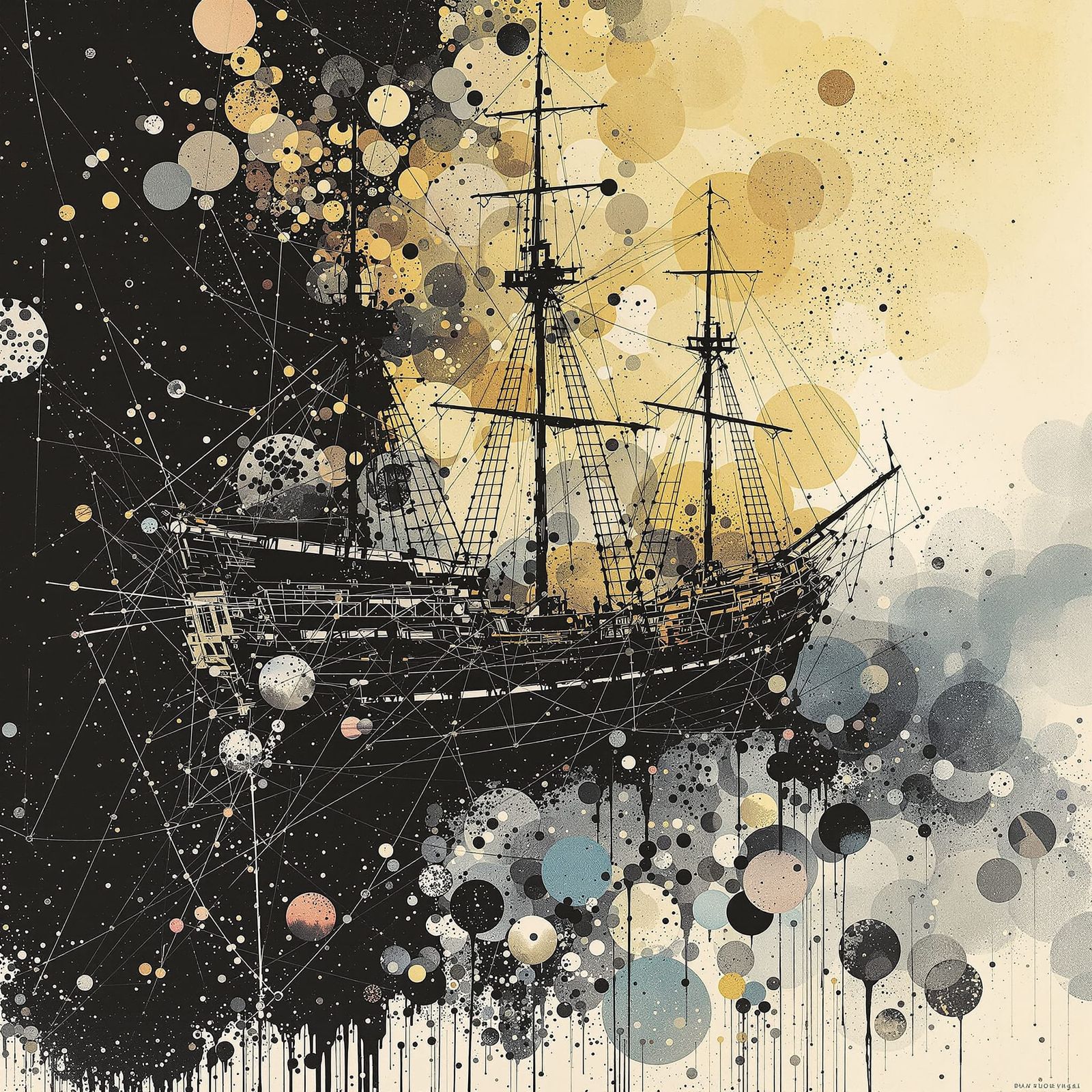 Colonial Ship in Ethereal Magical Flux