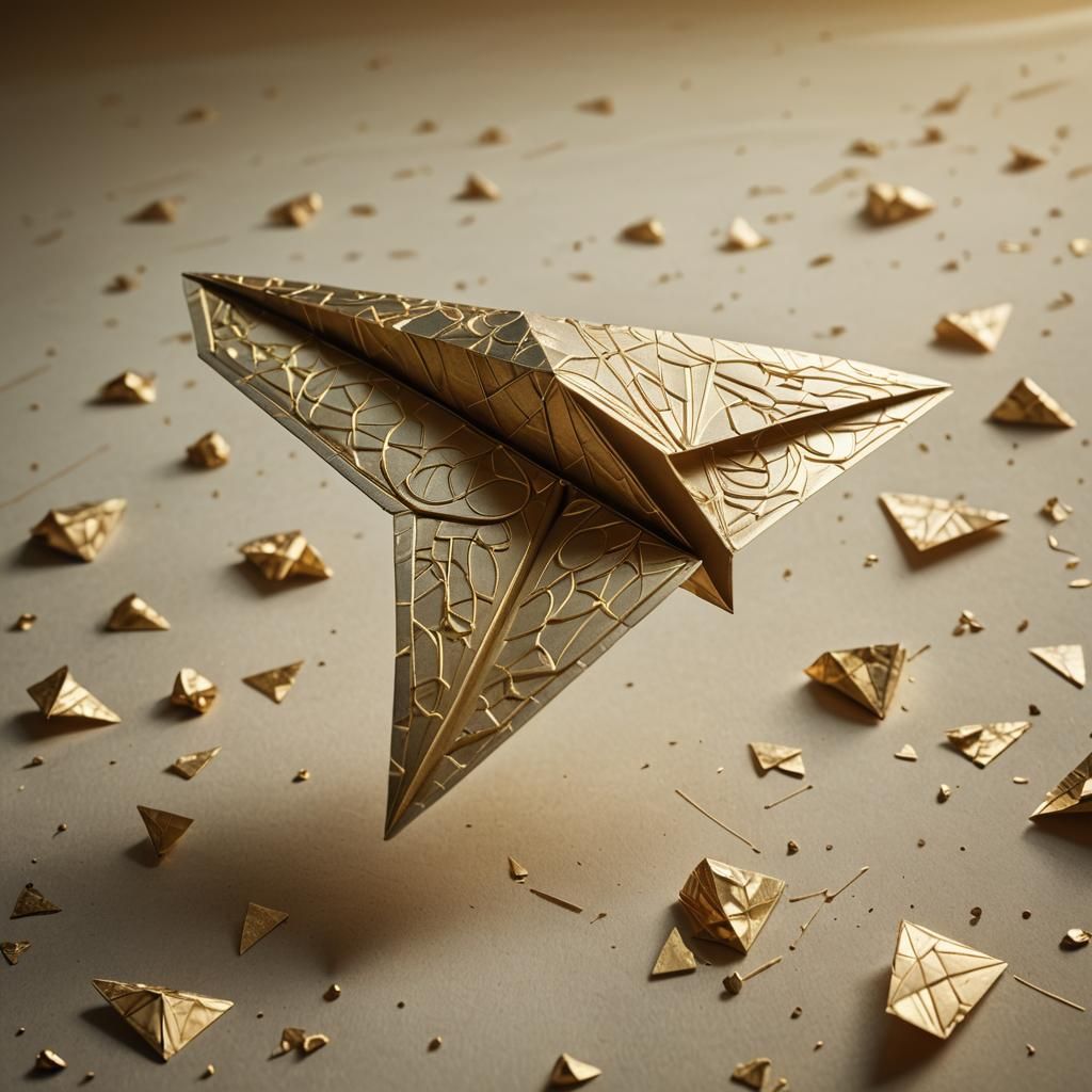 Fragile Paper Grenade in Flight: Surrealist Close-Up