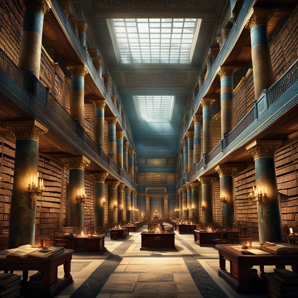 Great Library of Alexandria: Realistic Representation