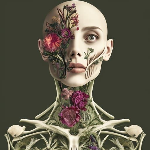 Botanical Anatomy: Ornate Detailed Illustration