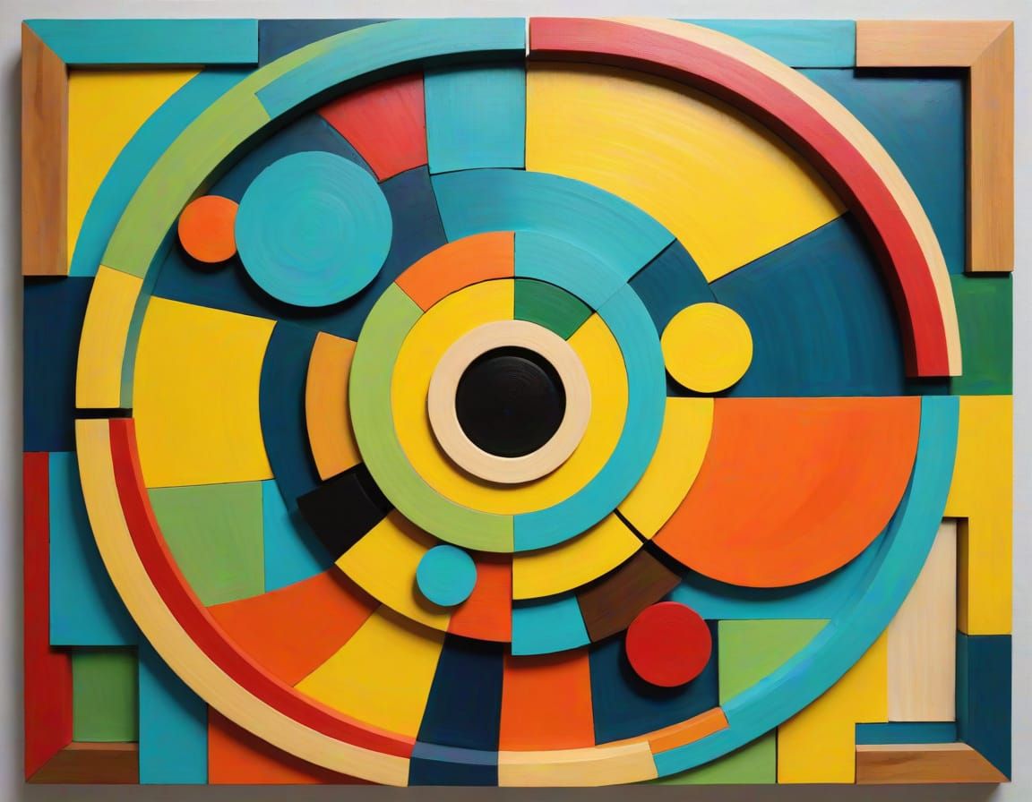 Contrasting Wooden Shapes Unite in Hopeful Abstraction