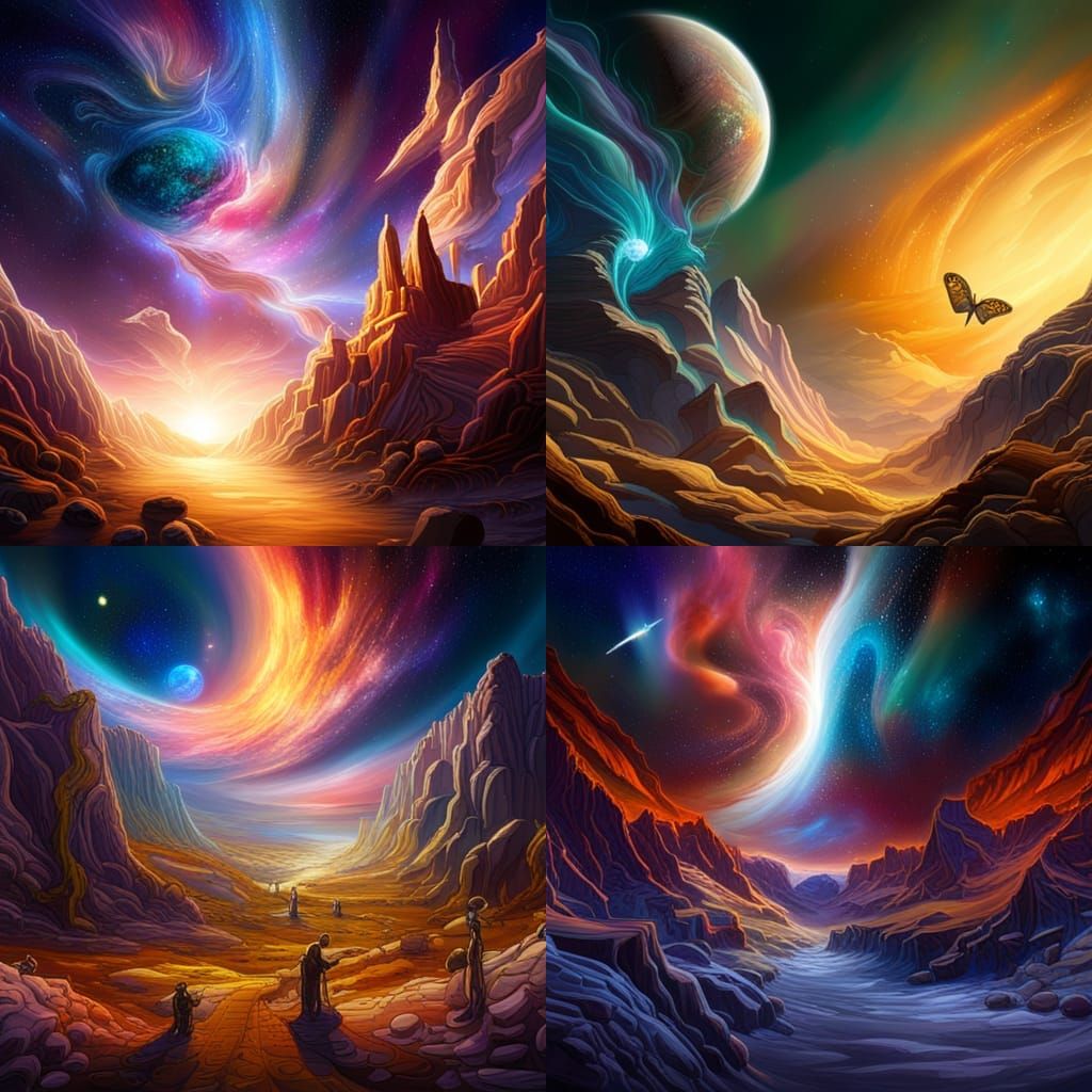 Orion Galaxy Chasm with Supernova and Astrocats