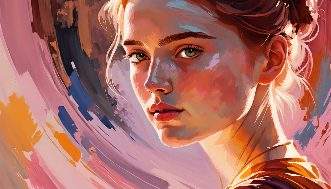 A Serene Woman Offers Hospitality in a Warm, Intimate Settin...