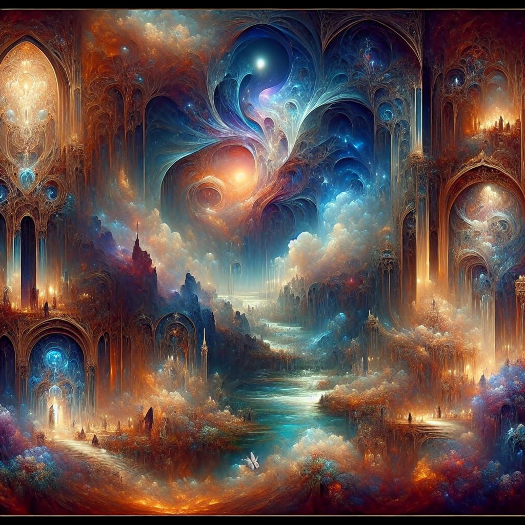 Fantastical Matte Painting of Love in Rich Detail