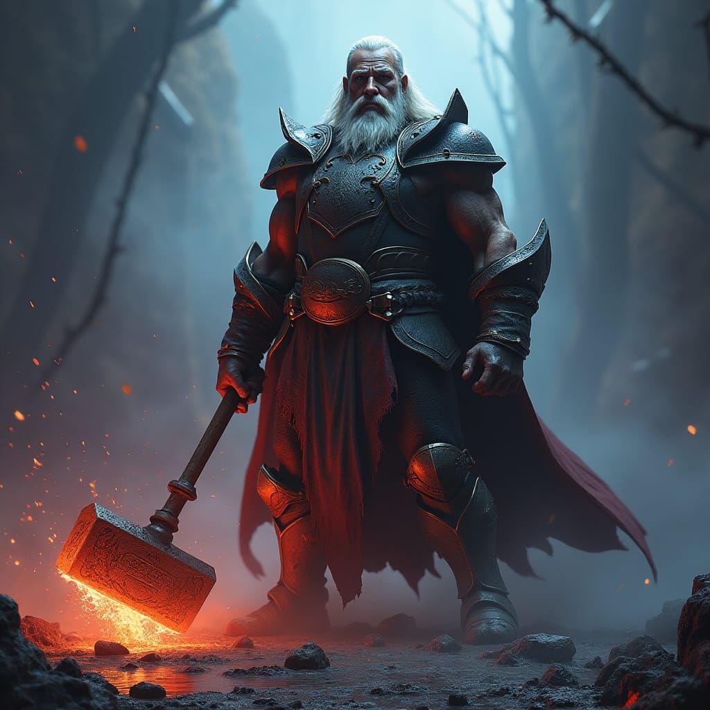 Fantasy Concept Art: Man with Hammer