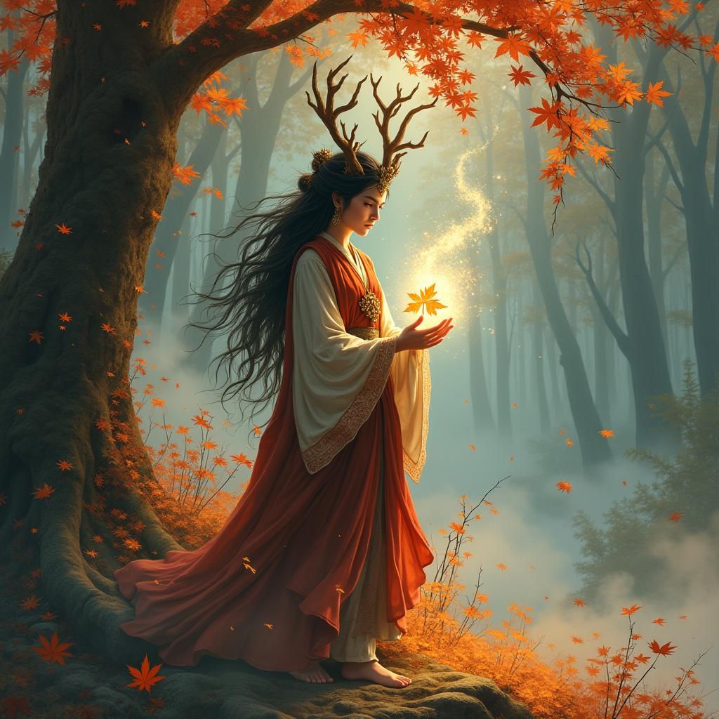 Majestic Princess Mononoke in Mystical Forest