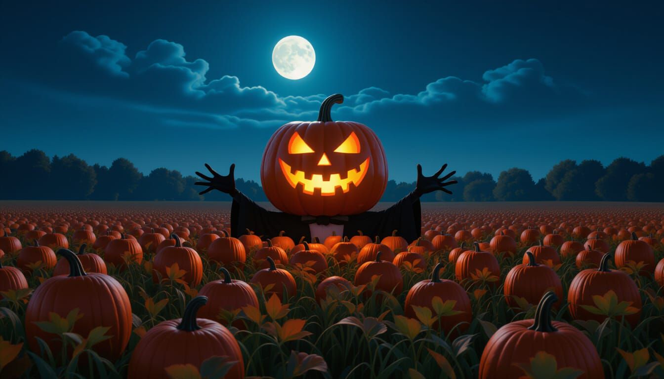 The Great Pumpkin King Grins in the Dark