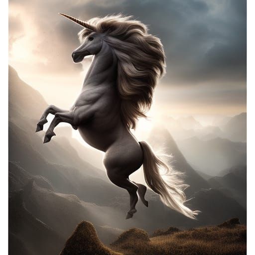 Majestic Centaur Transformation: Unicorn Horn Emergence