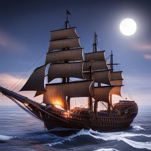 Penguin Pirates Battle Kraken in 3D Render