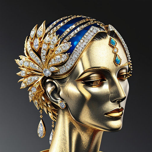 Glittering Jewels and Treasures in Vivid Golden and Silver