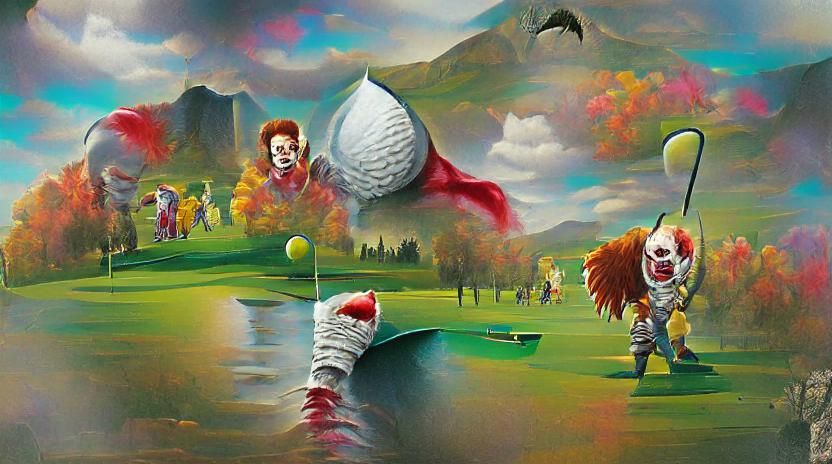 Pennywise the Clown Plays Golf