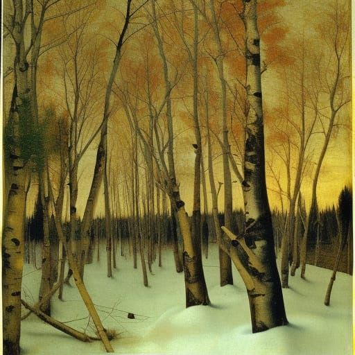 Surreal Christmas in the Garden of Gethsemane