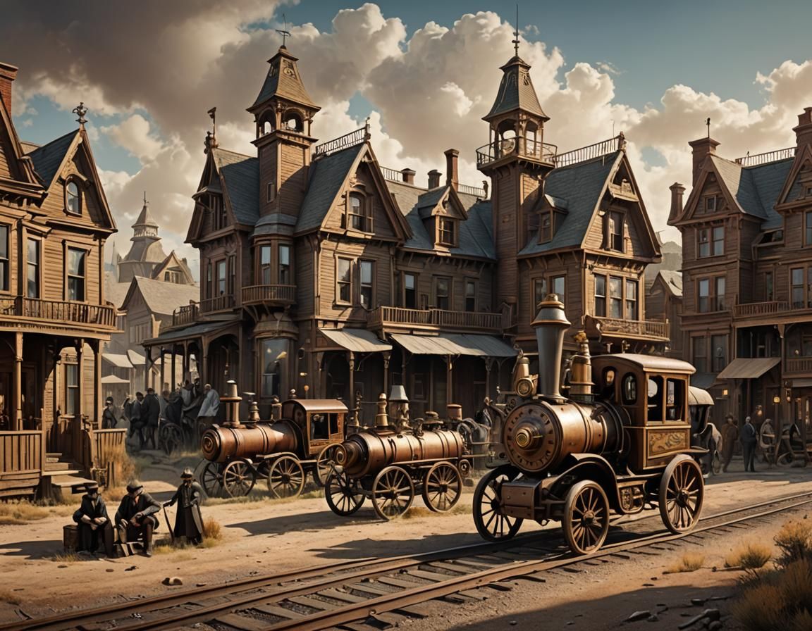 Steampunk Inventions in a Victorian Ghost Town