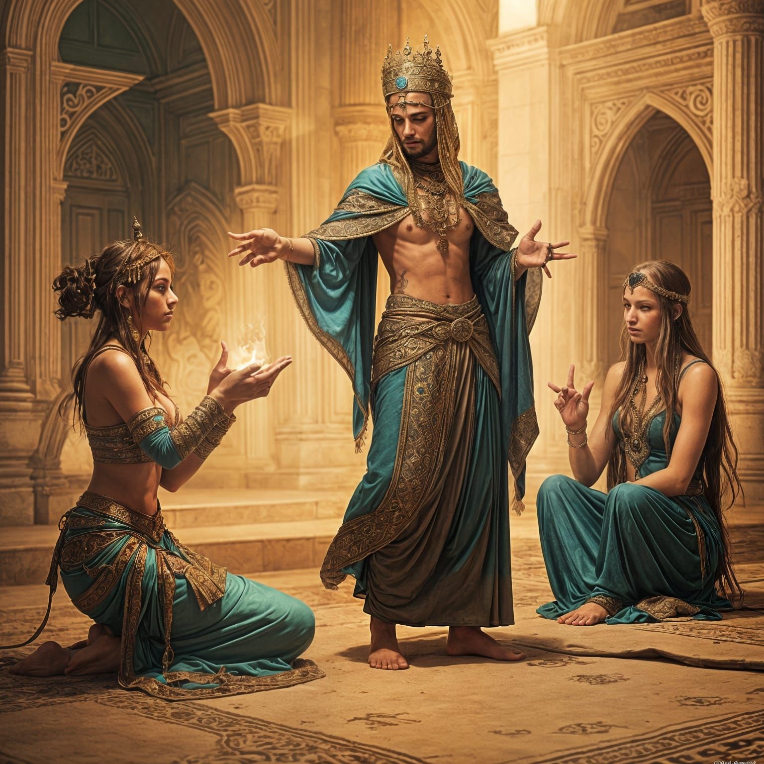 Down in the palace, the djinn

Were selling wishes to anyone...