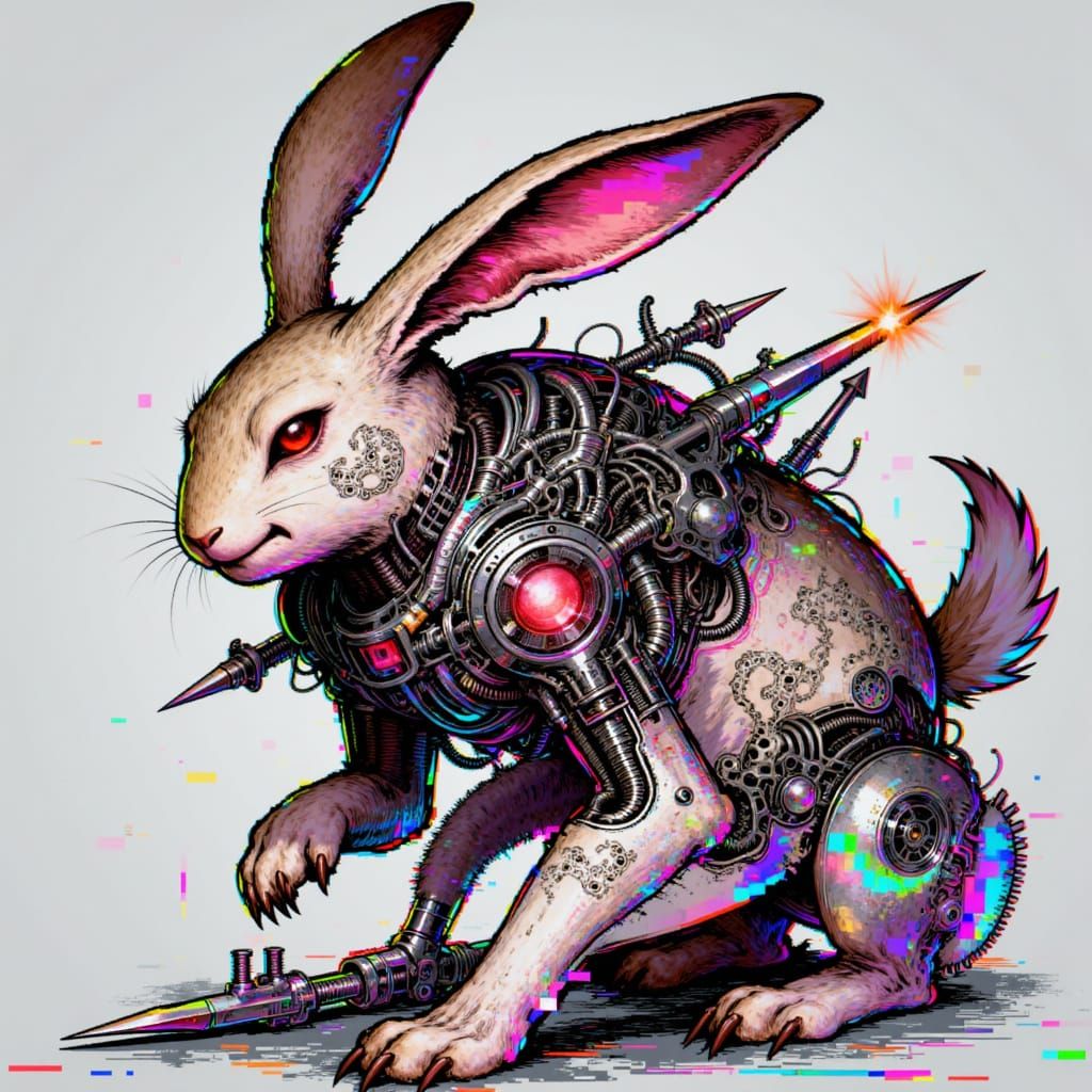 Battle Bunny Character in Xcore Style