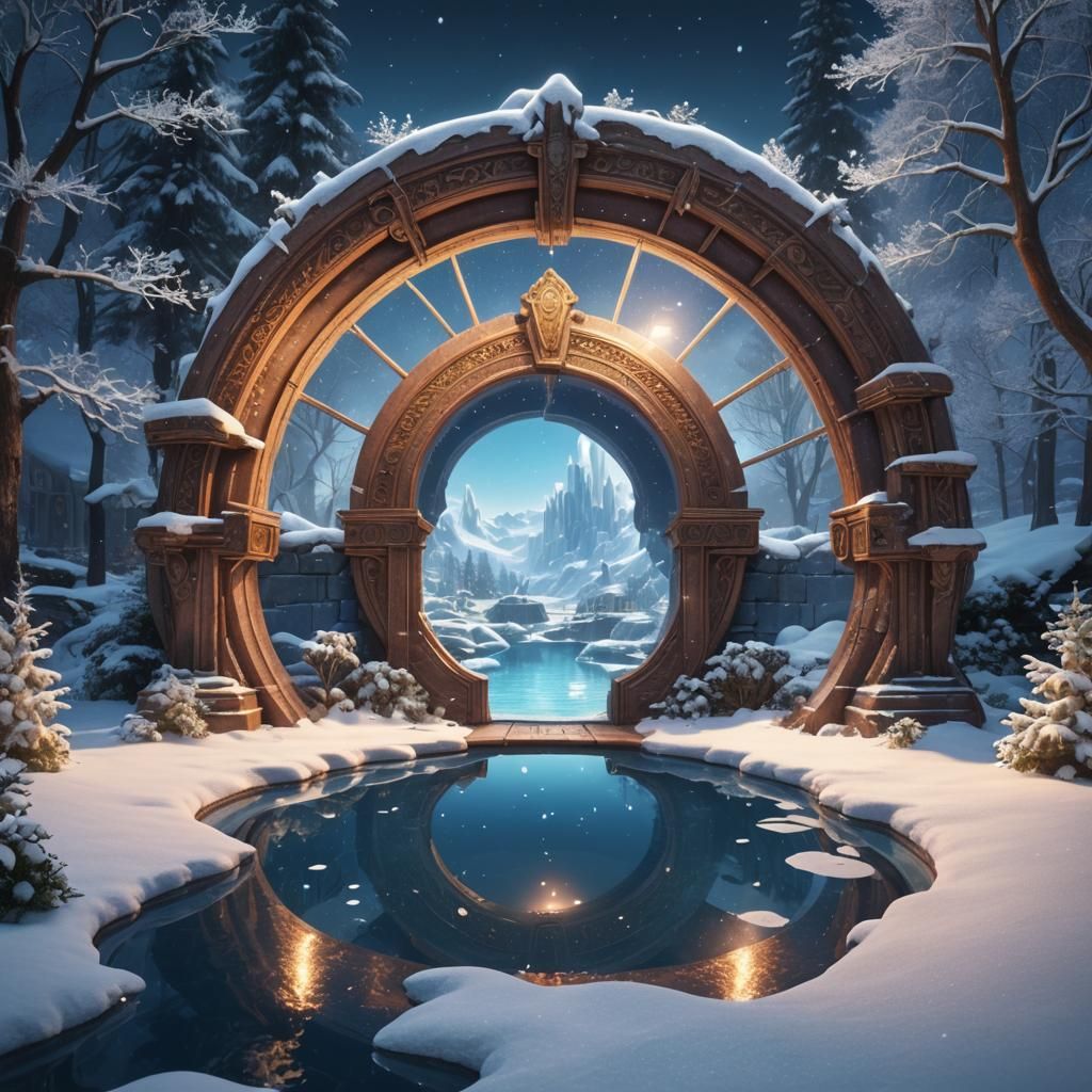 Portal Pool: A Snowy World Revealed