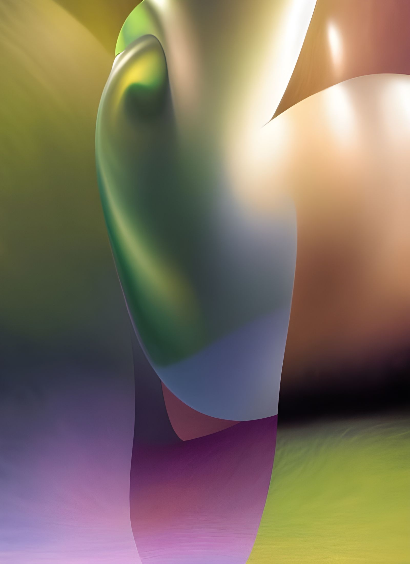 Geometric Abstract Art in Striking Hyperreal Painting