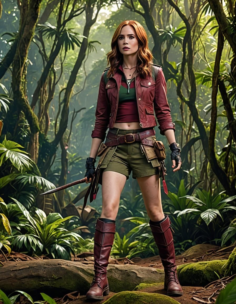 Karen Gillan as Ruby Roundhouse in Jungle