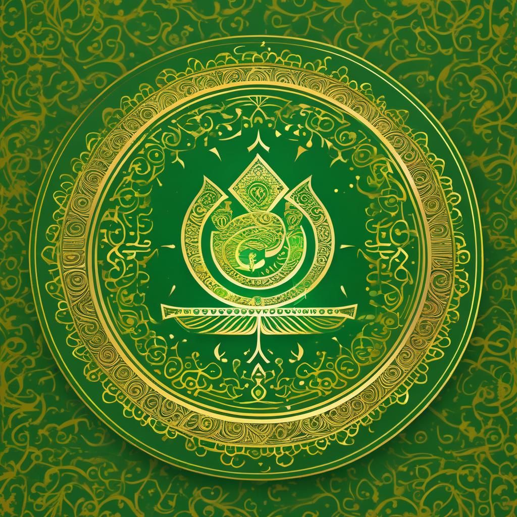 Pakka Guru Logo on Green and Gold