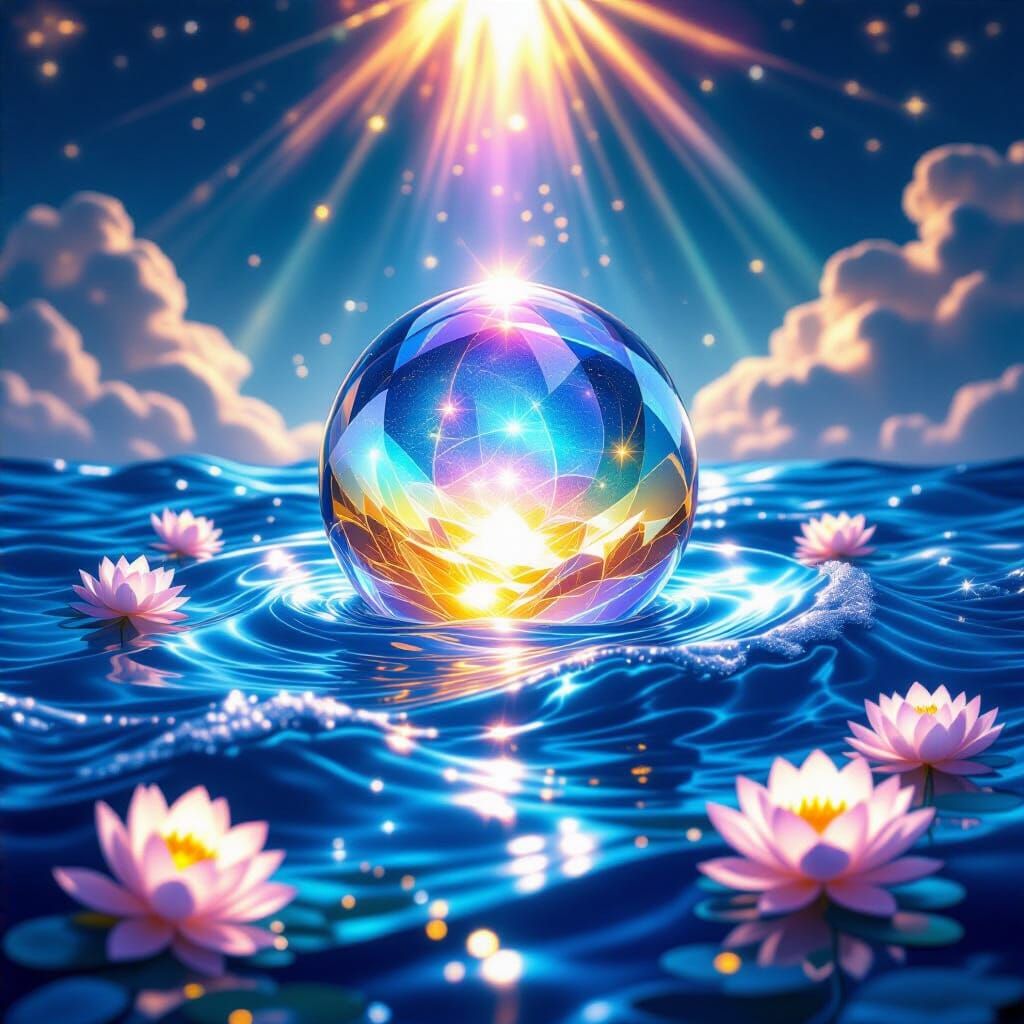 Ethereal Vision of Pure Consciousness as Luminous Ocean