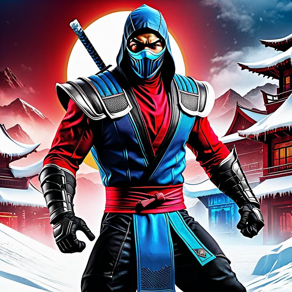 Sub Zero Cherry Ice Outfit in Detailed Matte Painting