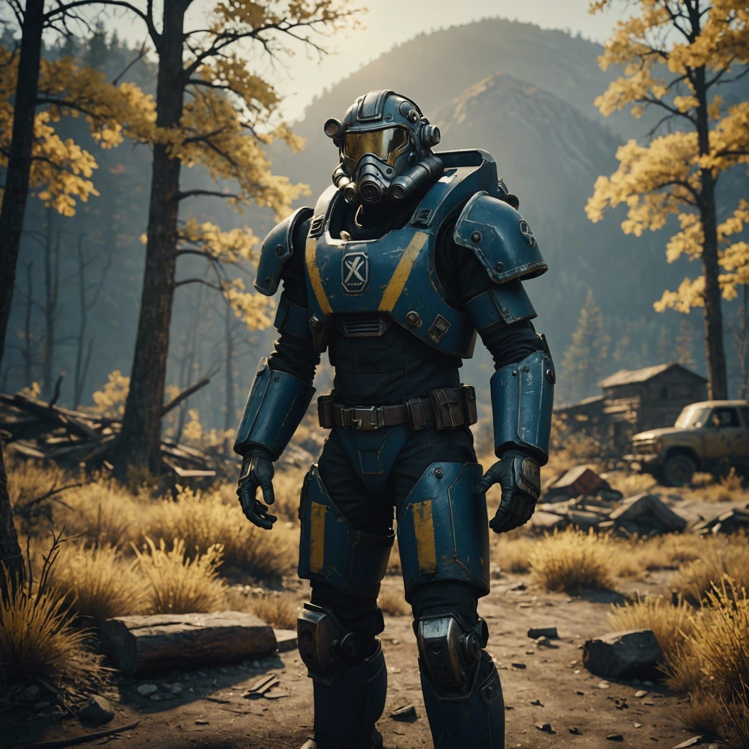 Dramatic Fallout 76 Cinematic Film Still