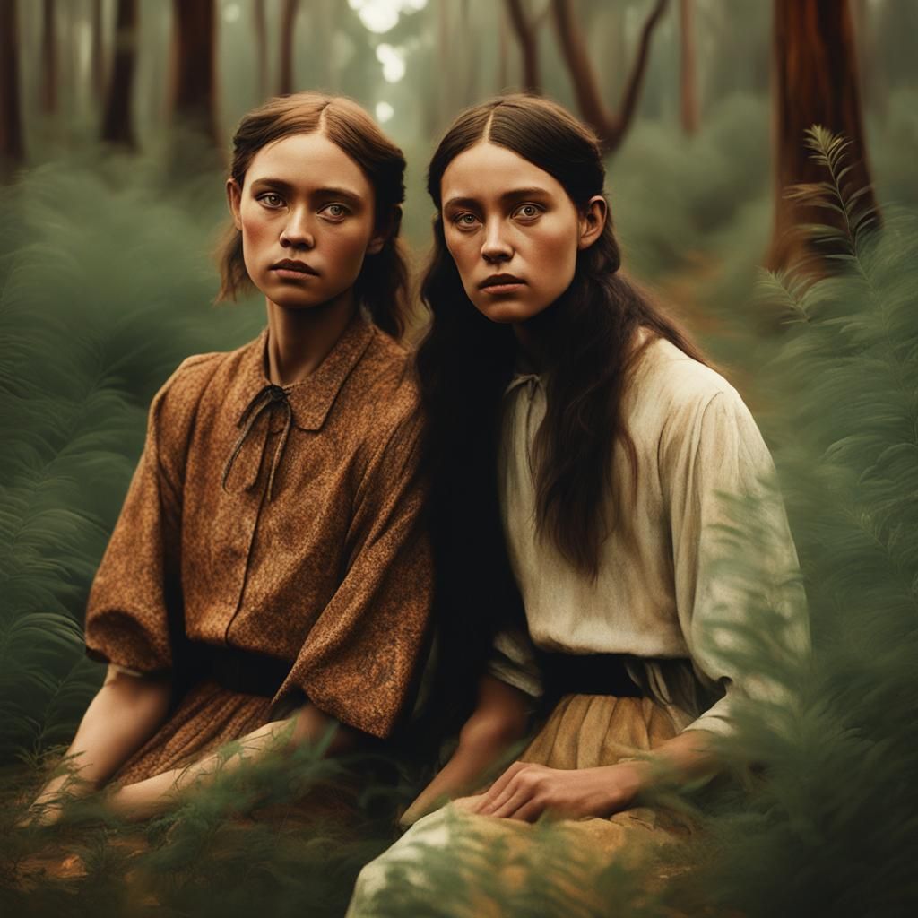 Emotional Female Portrait in Australian Tonalism Style