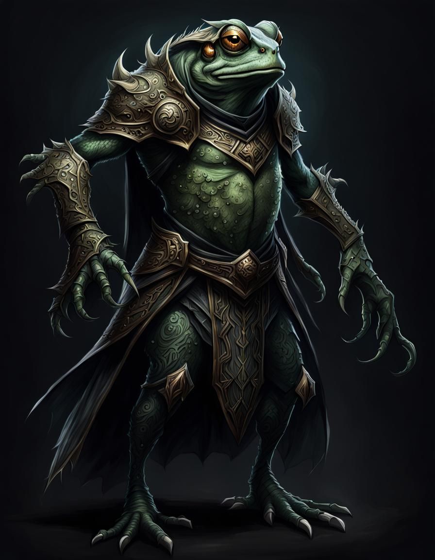 Froghemoth in Dark Fantasy Art Style