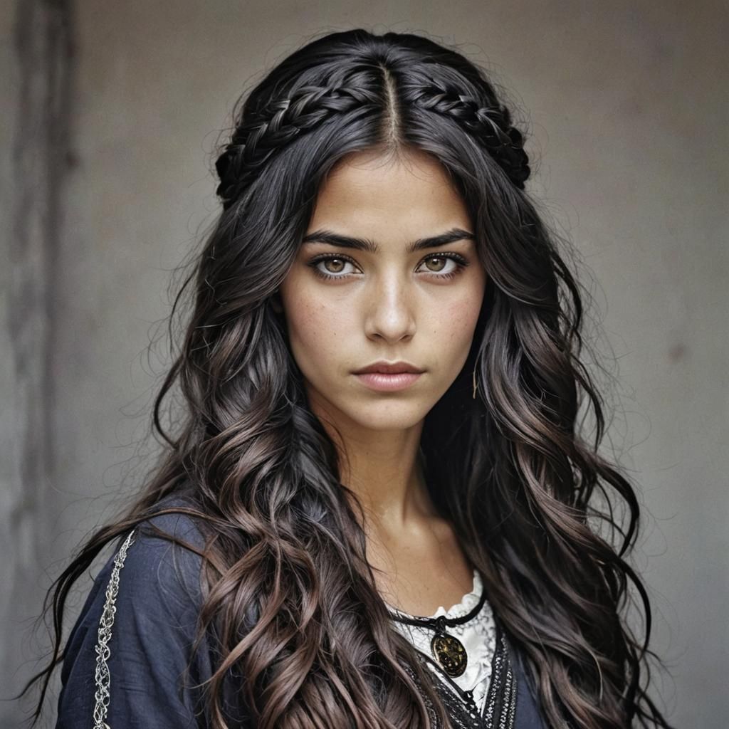 Captivating Portrait of Elena Rivera in Goth Style