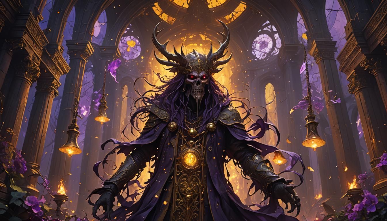 Infernal Landscape in Dark Fantasy Style