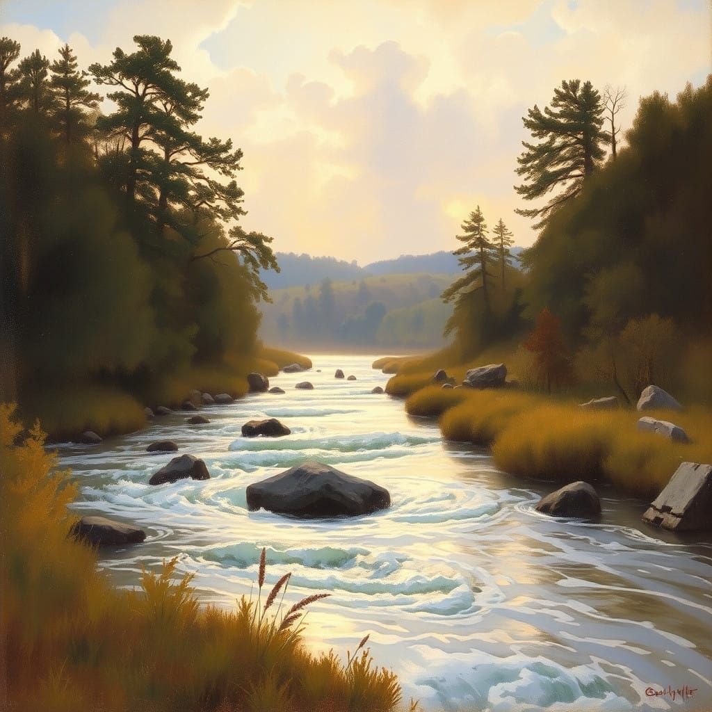 Impressionist Masters Unite in Atmospheric Landscape