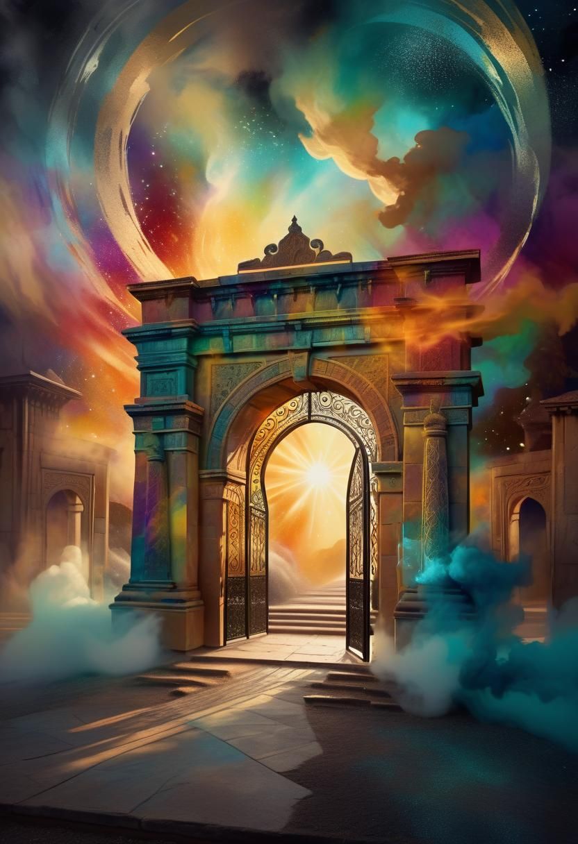 Dimensional Archway in Triadic Colors