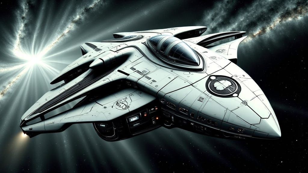 Stellar Explorer in Cyberpunk Style