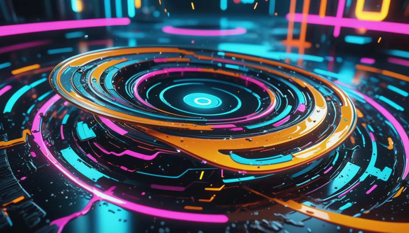 Hyperrealistic Macro of Sci-Fi Interface Technology