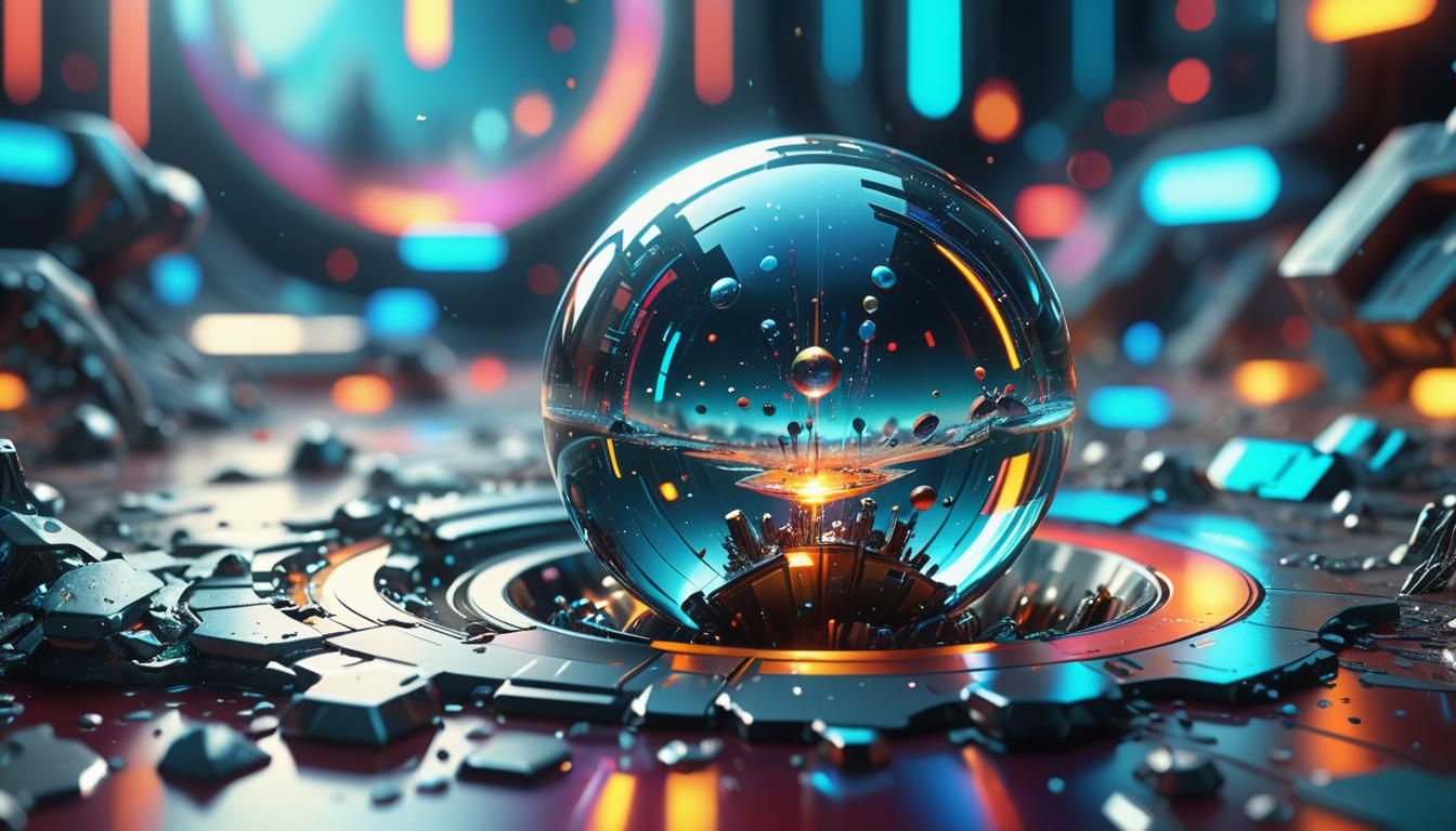 Hyperrealistic Macro Photograph of Abstract Sci-Fi Object