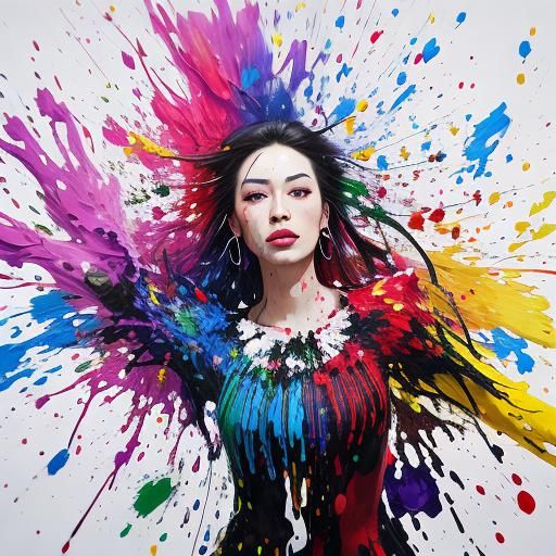 Explosive Petals in Abstract Expressionism