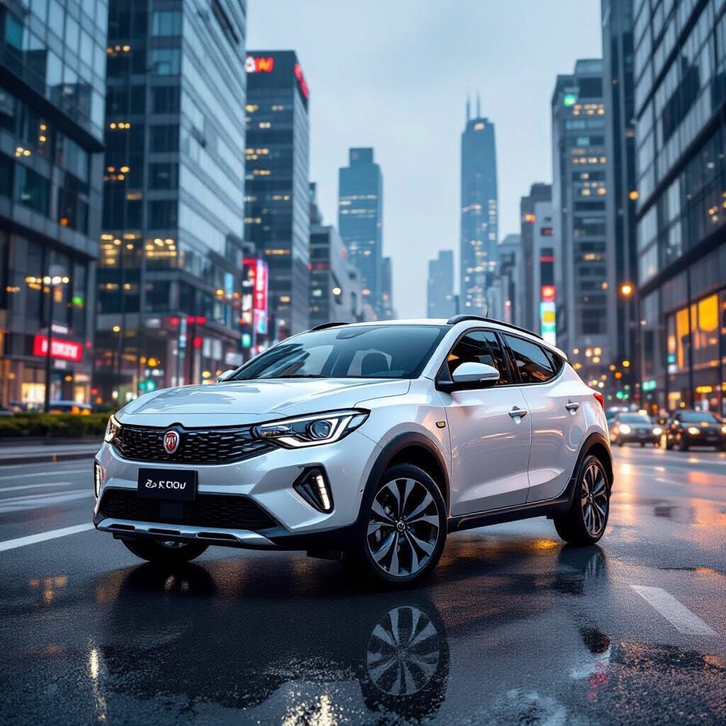 Fiat Argo in Hyper-Realistic Urban Setting