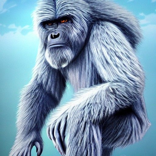 Yeti Evolution: Photorealistic Digital Art