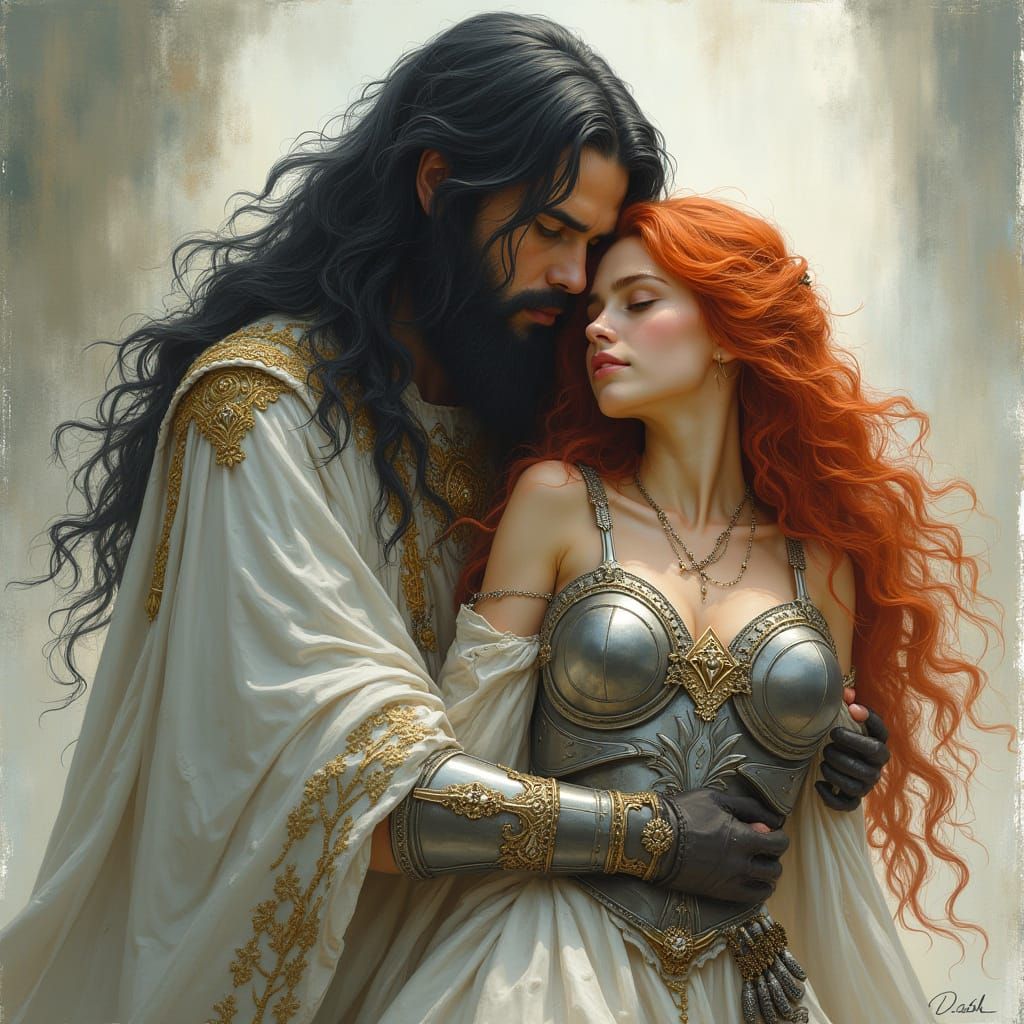 The Enchanted Wizard and His Warrior Love