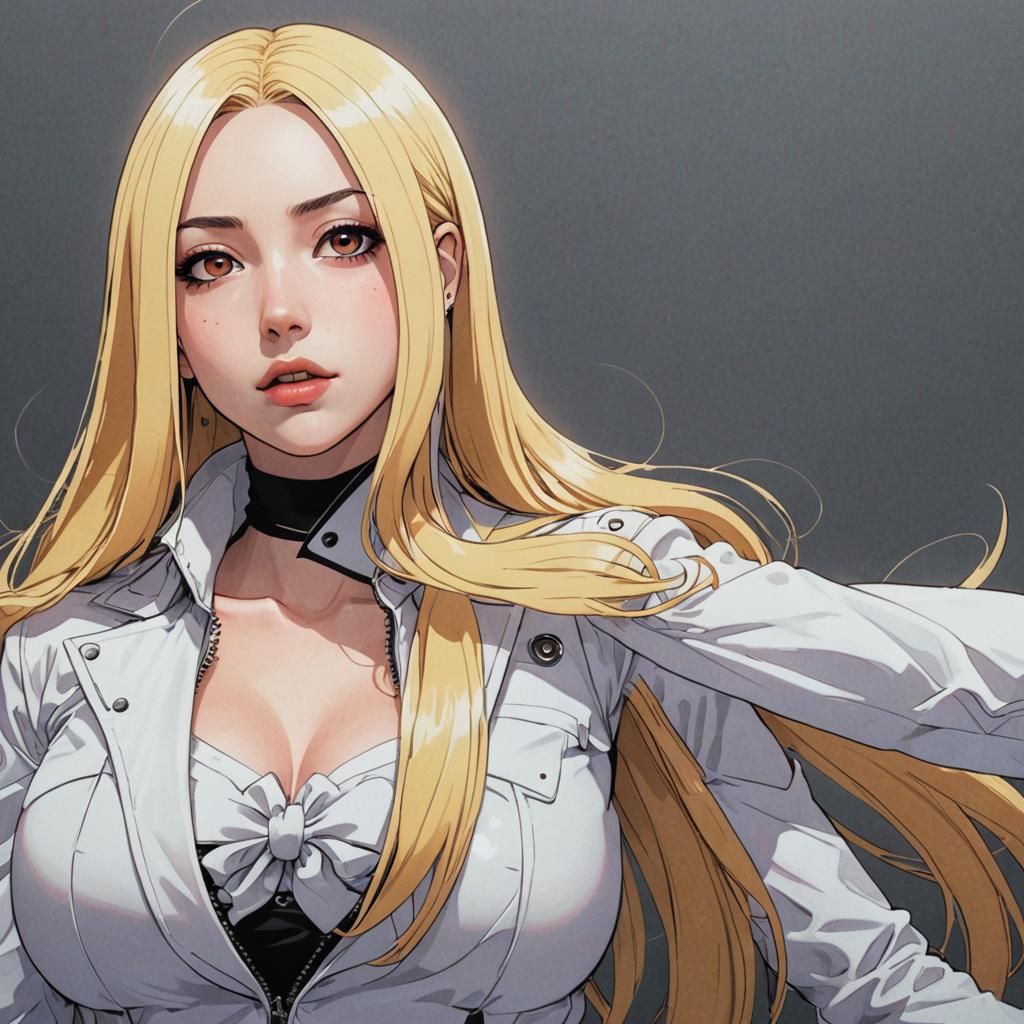 Ava Max Anime-Style Digital Art