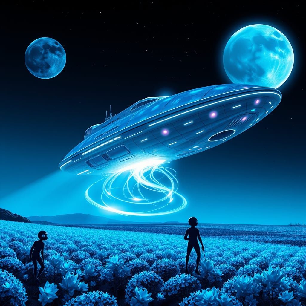 Gargantuan Alien Mothership Descends onto Enigmatic Planet