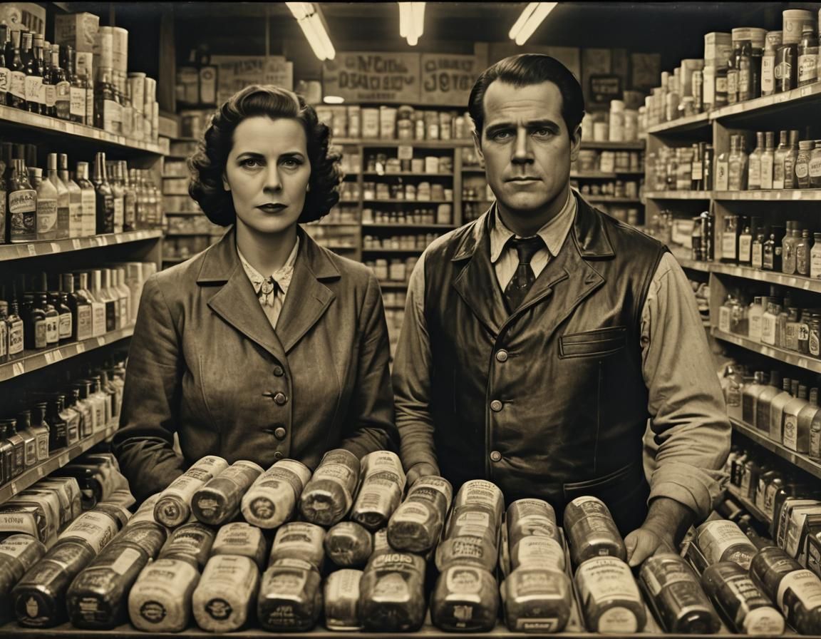 Danzig Grocery Store Owners in Galen Rowell Style