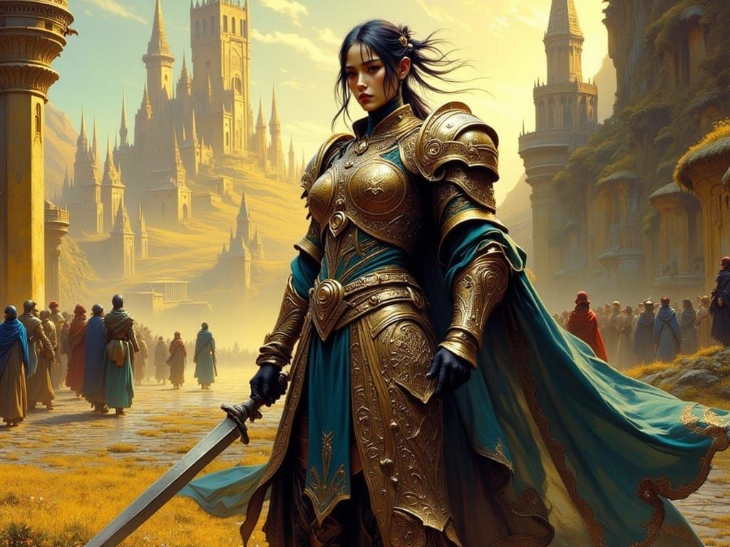 Royal Guard in Hyperrealistic Oil Painting Style