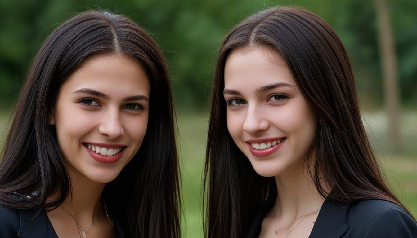 Gothic Vampiresses Smiling with Satisfaction