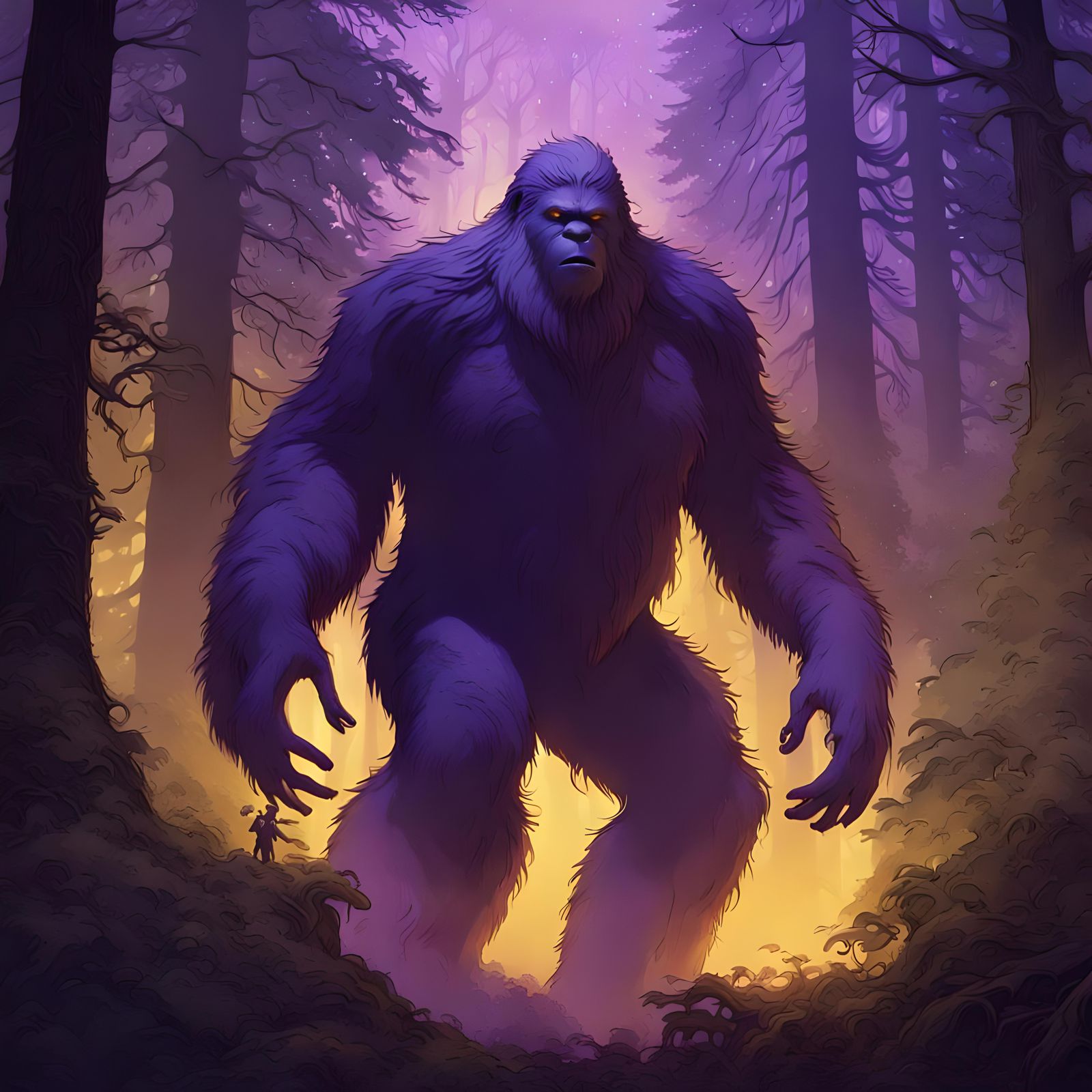Bigfoot Distrusts Authority: Dark Fantasy Concept Art