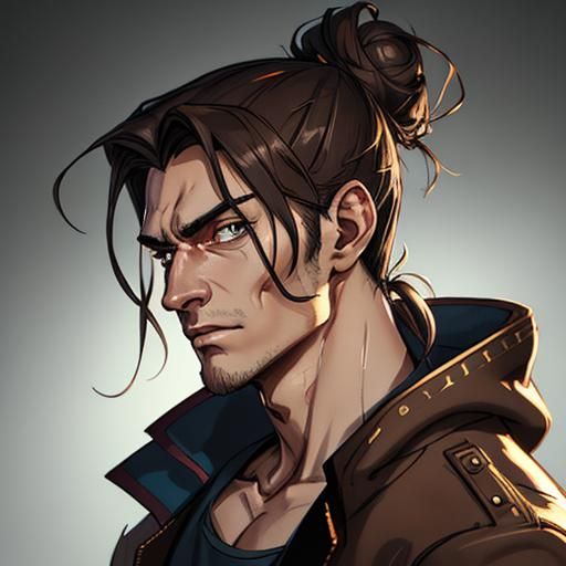 Young Man Portrait in Artgerm Style