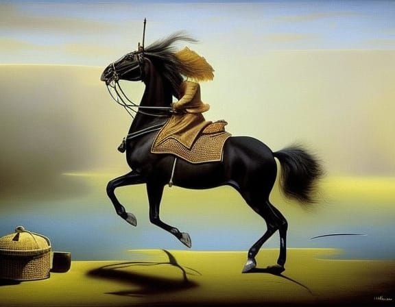 Surreal Glass-Faced Lurker with Black Star Heart