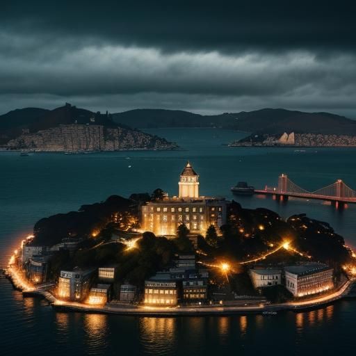 Alcatraz Island: Dramatic Lighting, Professional Photography